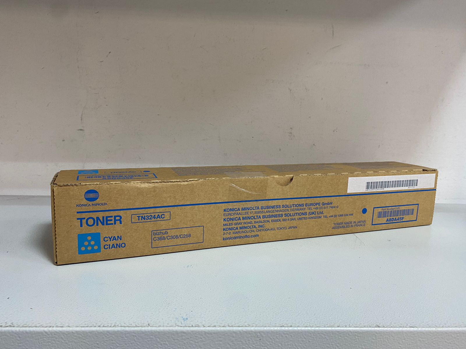 Картридж Konica Minolta A8DA45F TN324AC оригинальный синий