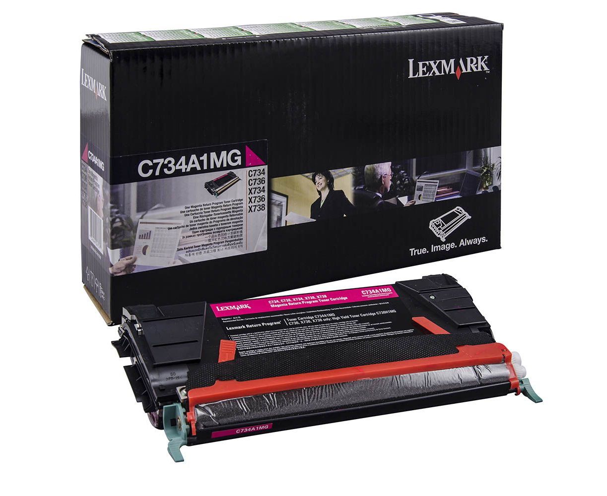 Картридж Lexmark C734A1MG оригинальный красный для принтеров Lexmark X734DE | Lexmark C734DN | Lexmark C734DTN | Lexmark C734DW | Lexmark C734N | Lexmark X736DE | Lexmark C736DN | Lexmark C736DTN | Lexmark C736N | Lexmark X738DE | Lexmark X738DTE