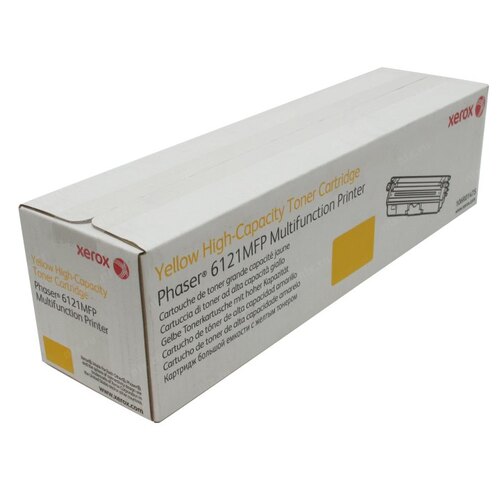 Картридж Xerox 106R01475 оригинальный желтый для принтеров Xerox Phaser 6121