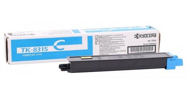 Картридж Kyocera 1T02MVCNL0 TK-8315C оригинальный синий для принтеров Kyocera TASKalfa 2550ci