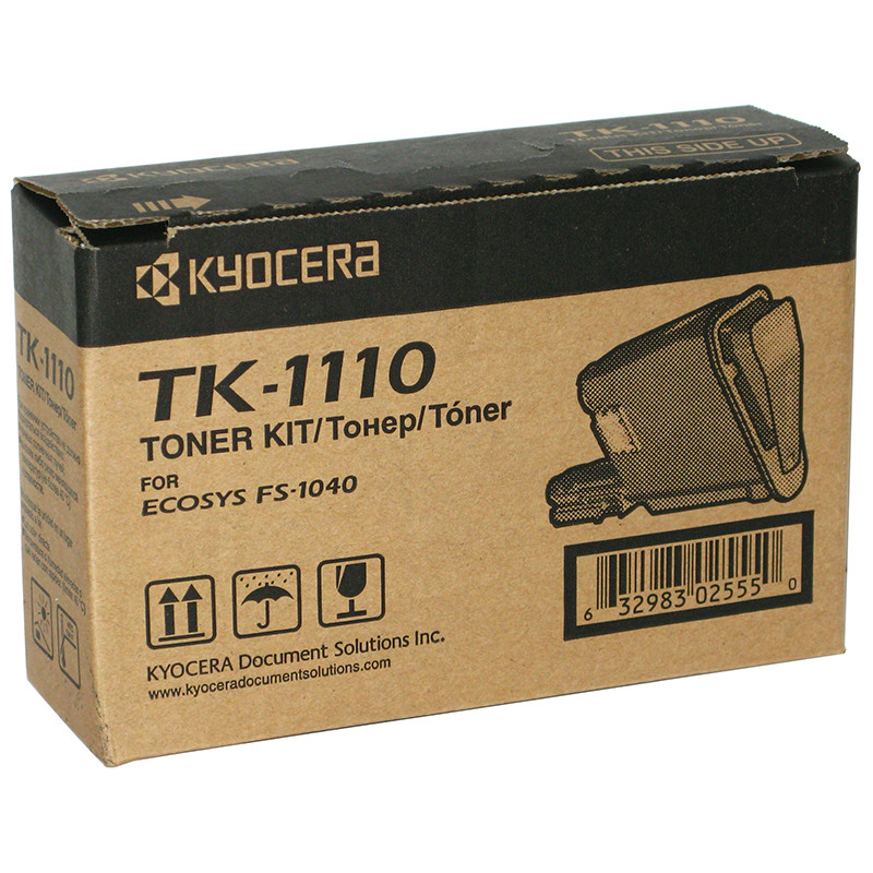 Картридж Kyocera 1T02M50NX1 TK-1110 оригинальный чёрный для принтеров Kyocera FS-1020MFP | Kyocera FS-1040 | Kyocera FS-1120MFP