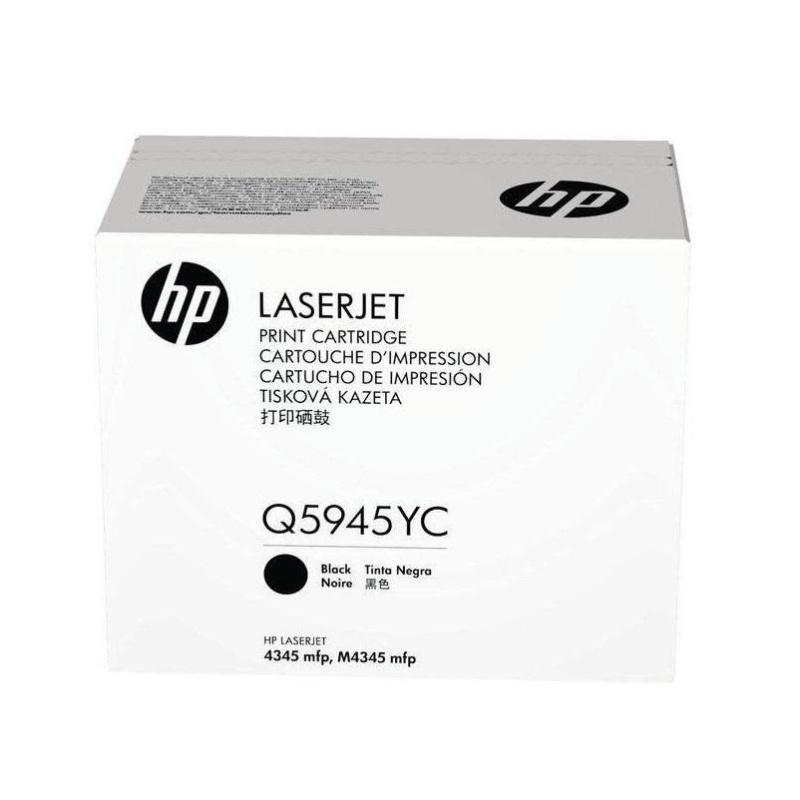 Картридж HP Q5945YC оригинальный чёрный для принтеров HP LaserJet 4345 | HP LaserJet 4345MFP | HP LaserJet 4345X MFP | HP LaserJet 4345XM MFP | HP LaserJet 4345XS MFP | HP LaserJet M4345 MFP | HP LaserJet M4345x MFP | HP LaserJet M4345xm MFP | HP LaserJet