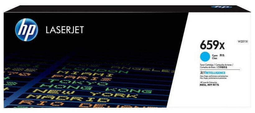 Картридж HP W2011X 659X оригинальный синий для принтеров HP Laserjet Enterprise M856 | HP Laserjet Enterprise MFP M776