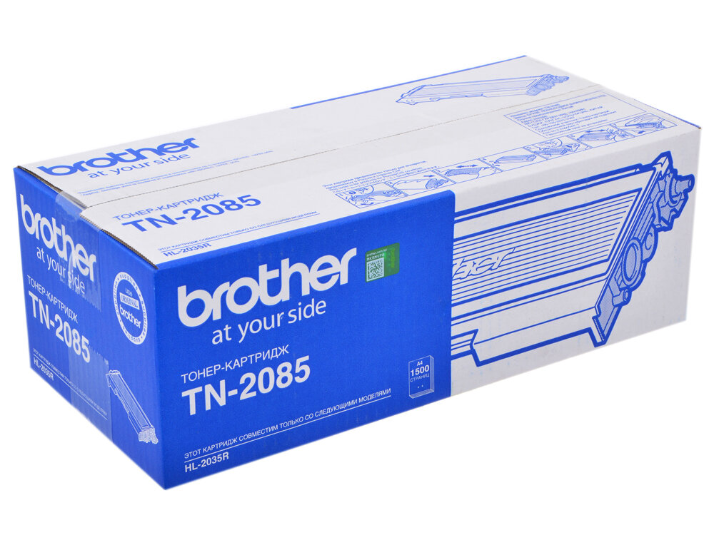 Картридж Brother TN-2085 оригинальный чёрный для принтеров Brother HL-2035R