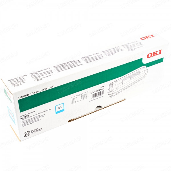 Картридж OKI 45862847, 45862816 оригинальный синий для принтеров OKI MC873