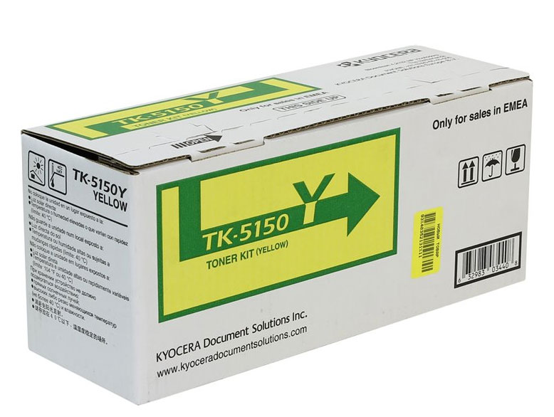 Картридж Kyocera 1T02NSANL0 TK-5150Y оригинальный желтый для принтеров Kyocera ECOSYS P6035cdn | Kyocera ECOSYS M6035cidn | Kyocera ECOSYS M6535cidn