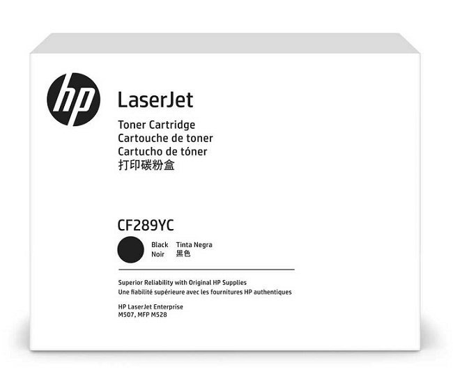 Картридж HP CF289YC оригинальный чёрный для принтеров HP Laserjet Enterprise M507 | HP Laserjet Enterprise MFP M528