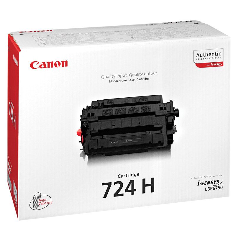 Картридж Canon 3481B002 724 оригинальный чёрный для принтеров Canon i-Sensys MF515x | Canon i-Sensys MF512x | Canon i-Sensys LBP6750dn | Canon i-Sensys LBP6780x