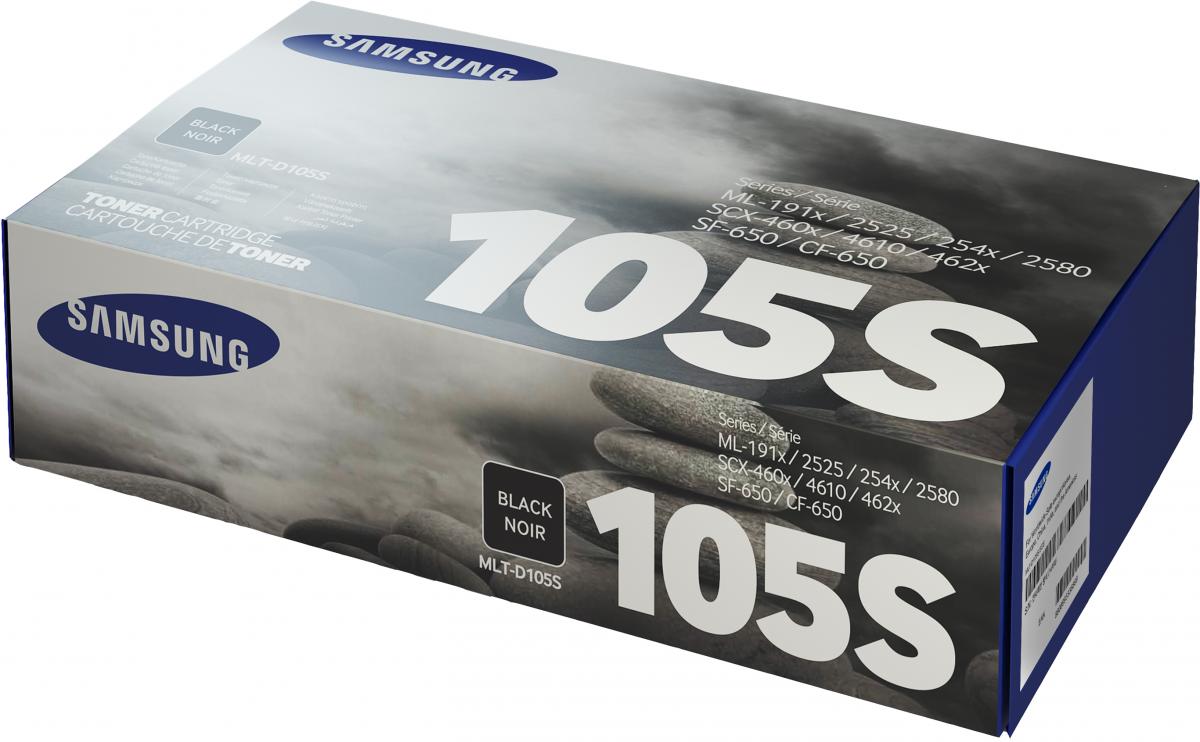 Картридж Samsung MLT-D105S оригинальный чёрный для принтеров Samsung ML-1910 | Samsung 15 | Samsung 2525