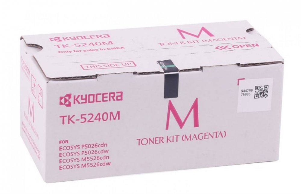 Картридж Kyocera 1T02R7BNL0 TK-5240M оригинальный красный для принтеров Kyocera ECOSYS P5026cdn | Kyocera ECOSYS P5026cdw | Kyocera ECOSYS M5526cdn | Kyocera ECOSYS M5526cdw