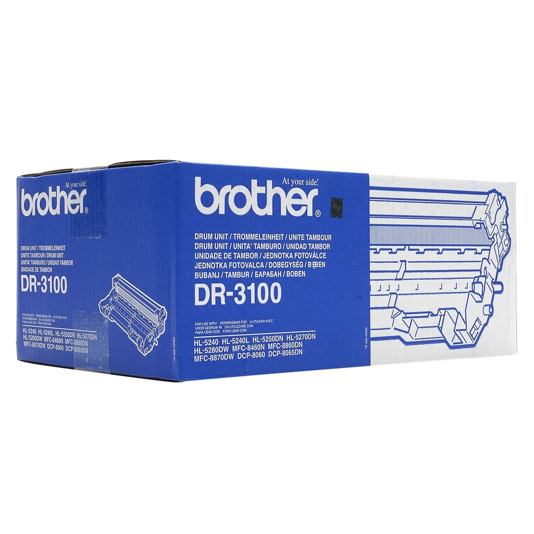 Фотобарабан Brother DR-3100 оригинальный чёрный для принтеров Brother DCP-8060 | Brother DCP-8065DN | Brother HL-5240L | Brother HL-5250DN | Brother HL-5270DN | Brother HL-5280DW | Brother MFC-8460N | Brother MFC-8860DN | Brother MFC-8870DW