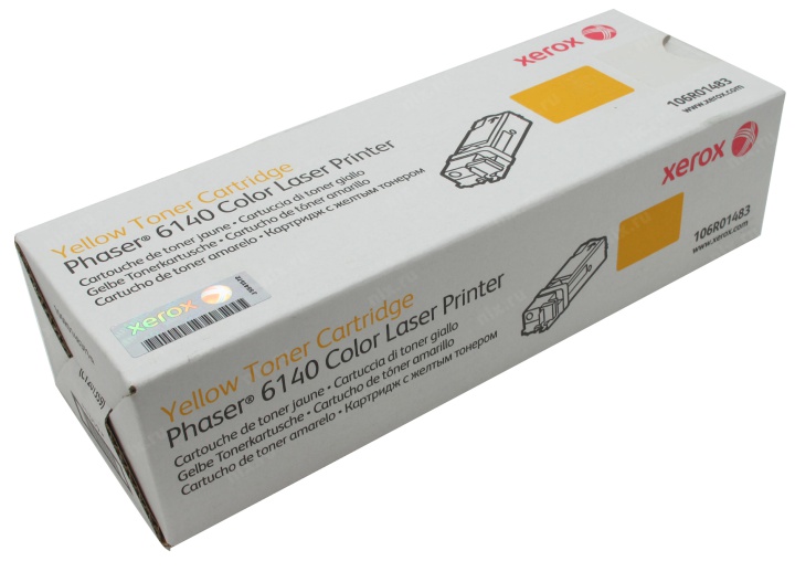 Картридж Xerox 106R01483 оригинальный желтый для принтеров Xerox Phaser 6140 Color