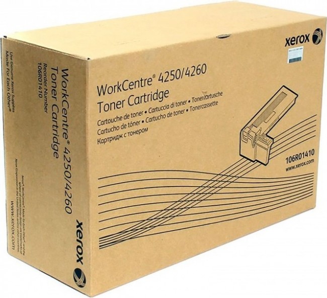 Картридж Xerox 106R01410 оригинальный чёрный для принтеров Xerox WorkCentre 4250 | Xerox WorkCentre 4260