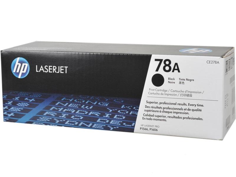 Картридж HP CE278A 78A оригинальный чёрный для принтеров HP LASERJET PRO P1566 | HP LASERJET PRO P1606