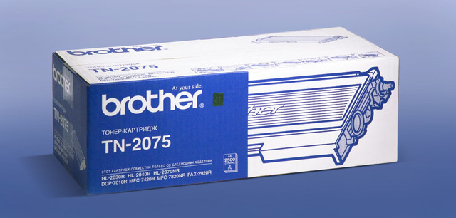Картридж Brother TN-2075 оригинальный чёрный для принтеров Brother HL-2030R | Brother HL-2040R | Brother HL-2070NR | Brother DCP-7010R | Brother MFC-7420R | Brother MFC-7820NR | Brother FAX-2920R