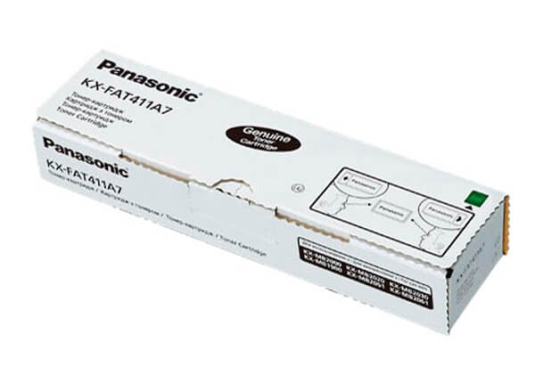 Картридж Panasonic KX-FAT411A оригинальный чёрный для принтеров Panasonic KX-2000 | Panasonic 2010 | Panasonic 2020 | Panasonic 2025 | Panasonic 2030