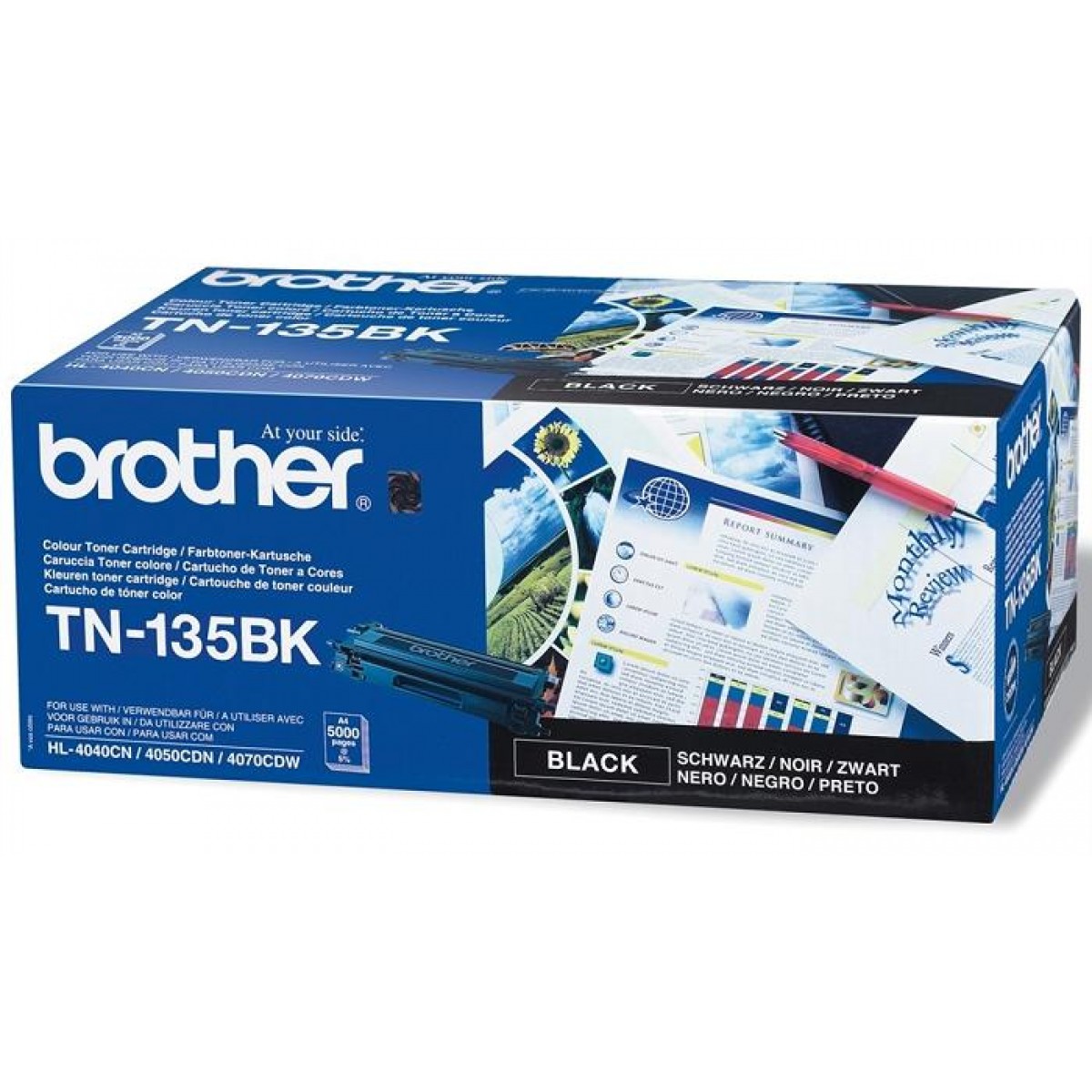 Картридж Brother TN-135BK оригинальный чёрный для принтеров Brother HL-4040CN | Brother HL-4050CDN | Brother HL-4070CDW