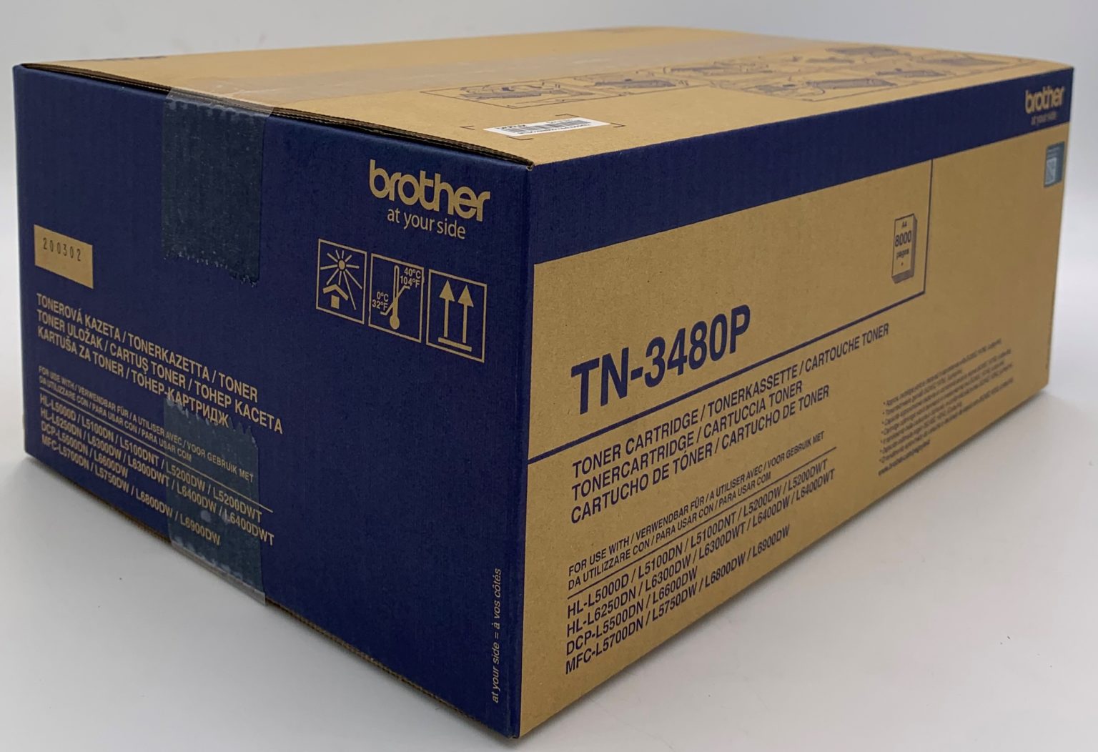 Картридж Brother TN-3480P оригинальный чёрный для принтеров Brother HL-L5000D | Brother HL-L5100DN | Brother HL-L5100DNT | Brother HL-L5200DW | Brother HL-L5200DWT | Brother HL-6250DN | Brother HL-L6300DW | Brother HL-L6300DWT | Brother HL-L6400DW | Broth