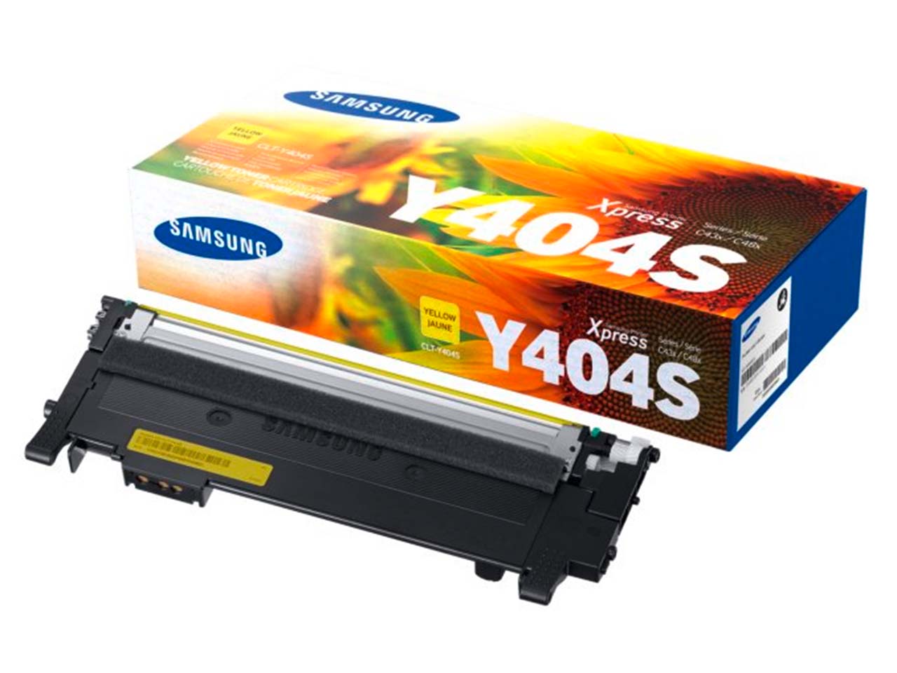 Картридж Samsung CLT-Y404S оригинальный желтый для принтеров Samsung C430 | Samsung 430W | Samsung C480FW | Samsung C480W