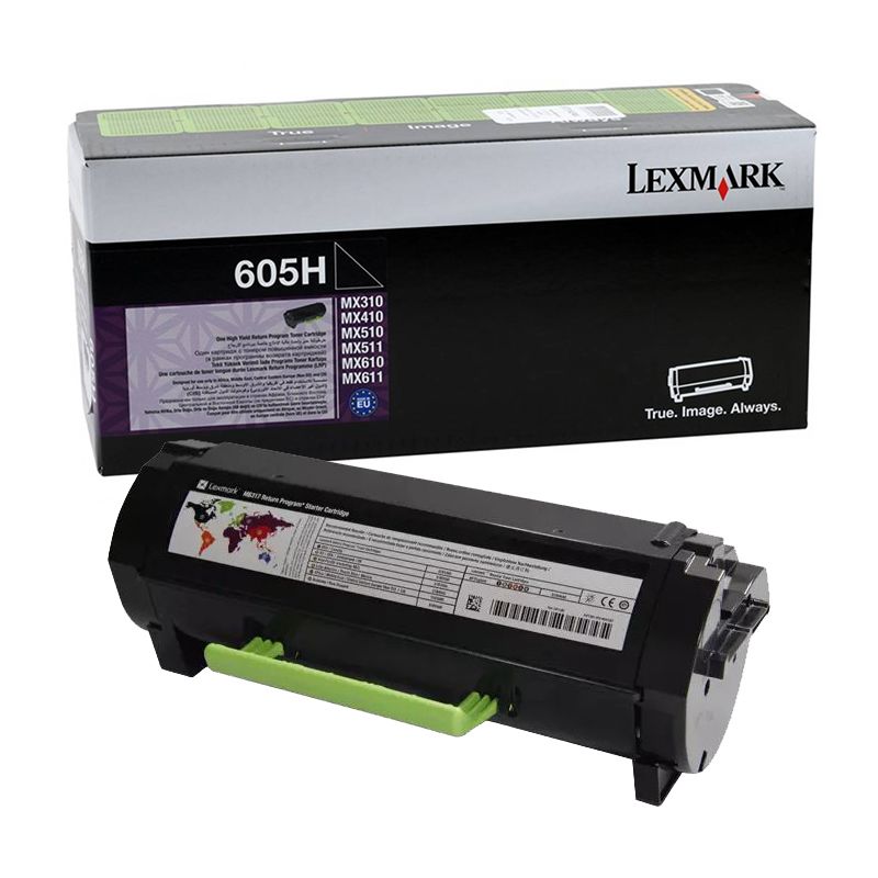 Картридж Lexmark 60F5H00 605H(605) оригинальный чёрный для принтеров Lexmark MX611de | Lexmark MX511de | Lexmark MX410de | Lexmark MX611dhe | Lexmark MX511dhe | Lexmark MX510de | Lexmark MX310dn | Lexmark MX511dte