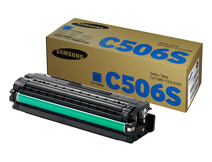 Картридж Samsung CLT-C506S оригинальный голубой для принтеров Samsung CLP-680 | Samsung CLX | Samsung CLX-6260