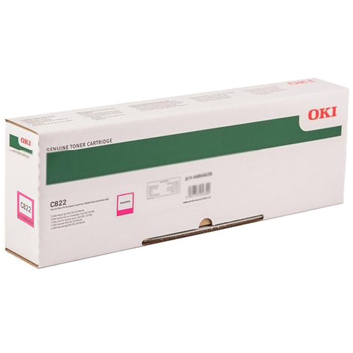 Картридж OKI 44844626, 44844614 оригинальный красный для принтеров OKI C822