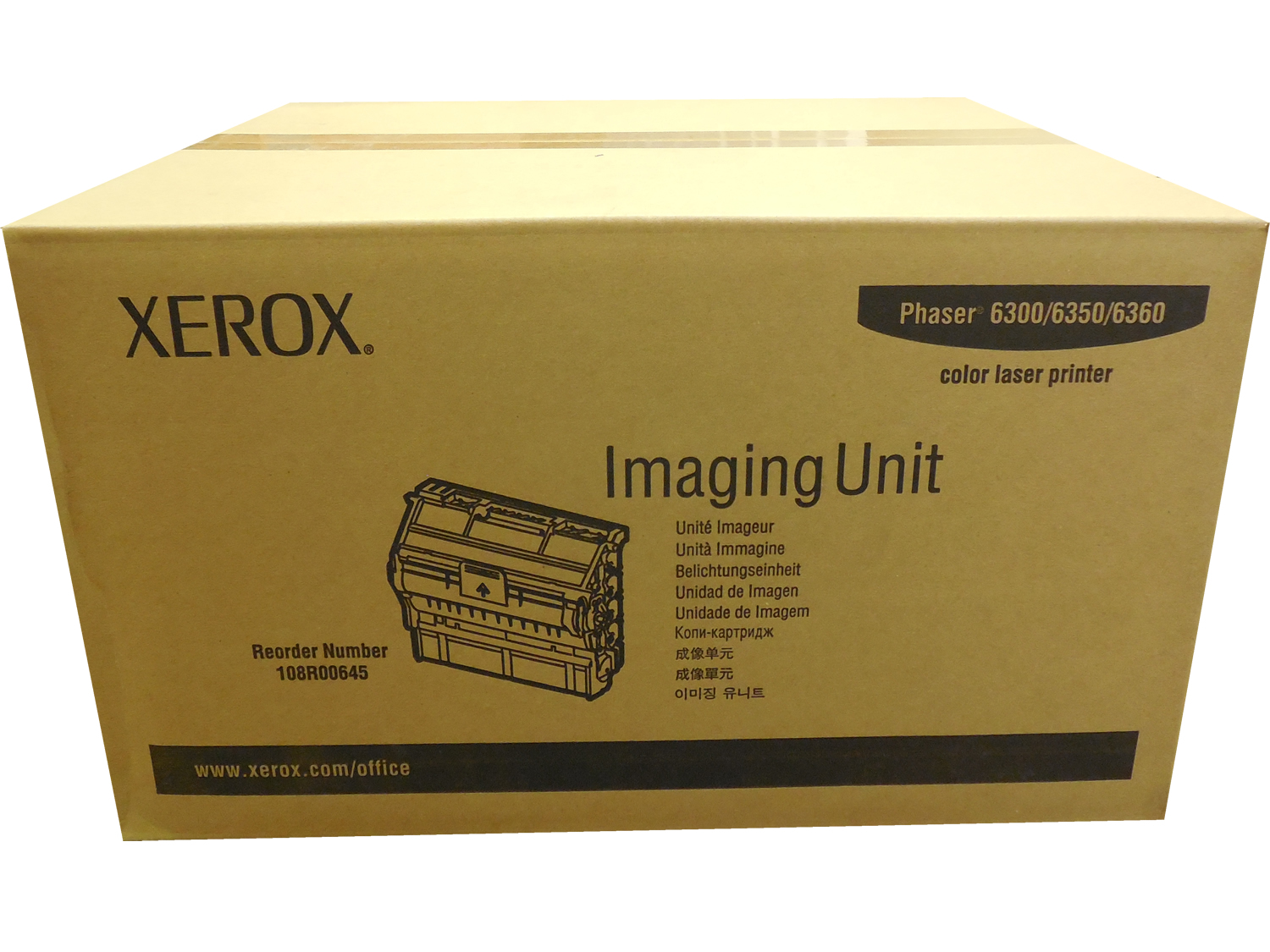Фотобарабан Xerox 108R00645 оригинальный чёрный для принтеров Xerox Phaser  6300/6350/6360