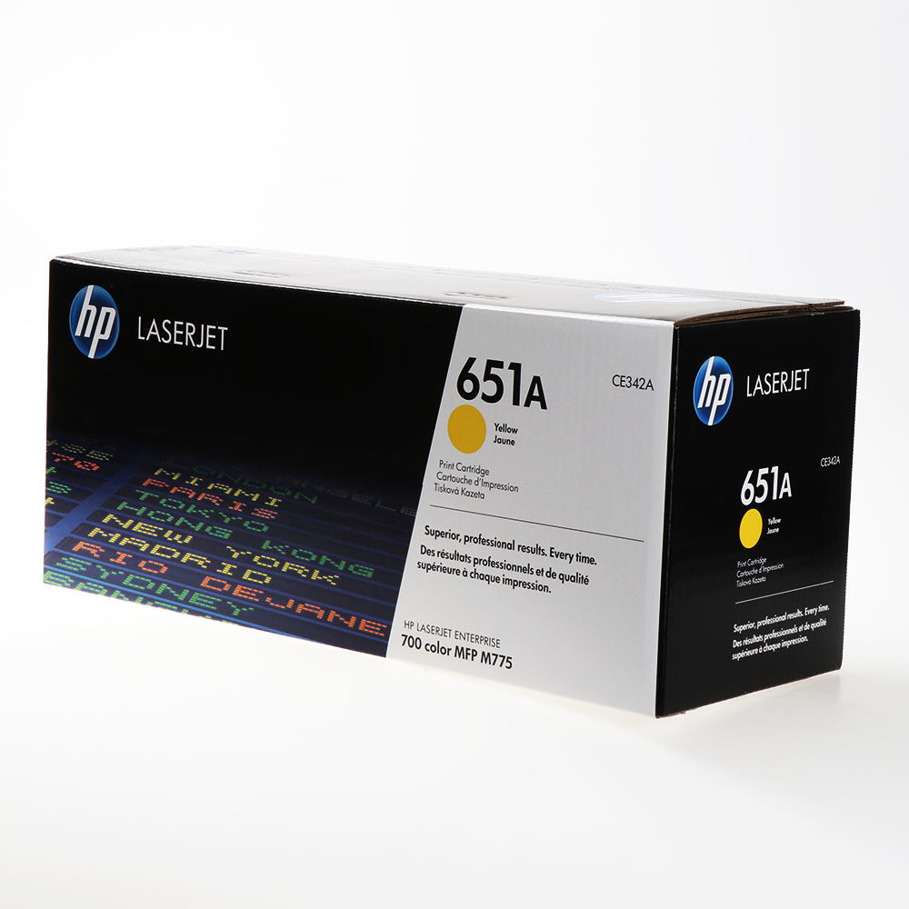 Картридж HP CE342A 651A оригинальный желтый для принтеров HP LaserJet Enterprise 700 color MFP M775