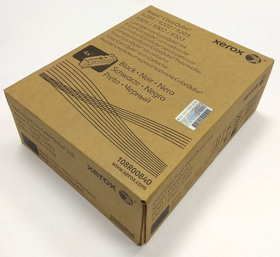 Картридж Xerox 108R00840 оригинальный чёрный для принтеров Xerox ColorQube 9201 | Xerox ColorQube 9202 | Xerox ColorQube 9203 | Xerox ColorQube 9301 | Xerox ColorQube 9302 | Xerox ColorQube 9303