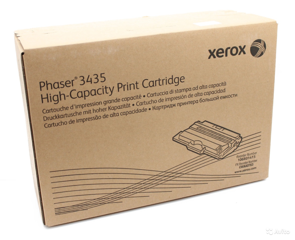 Картридж Xerox 106R01415 оригинальный чёрный для принтеров Xerox Phaser 3435