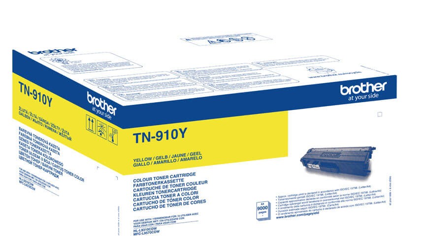 Картридж Brother TN-910Y оригинальный желтый для принтеров Brother HL-L9310CDW | Brother MFC-L9570CDW