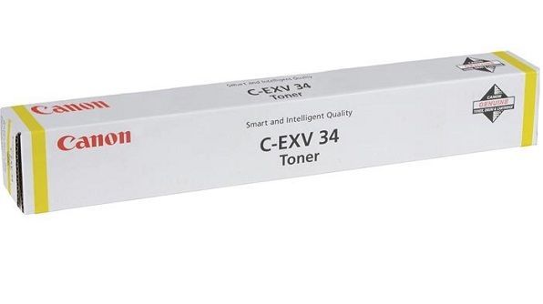 Картридж Canon 3784B002 C-EXV34M оригинальный желтый для принтеров Canon imageRUNNER ADVANCE C2020 | Canon imageRUNNER ADVANCE C2025 | Canon imageRUNNER ADVANCE C2030 | Canon imageRUNNER ADVANCE C2220 | Canon imageRUNNER ADVANCE C2225 | Canon imageRUNNER 