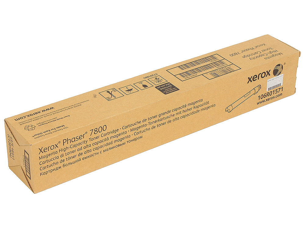 Картридж Xerox 106R01571 оригинальный красный для принтеров Xerox Phaser 7800
