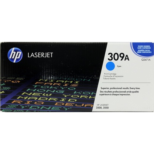 Картридж HP Q2671A 309A оригинальный синий для принтеров HP Laserjet 3500 | HP Laserjet 3550