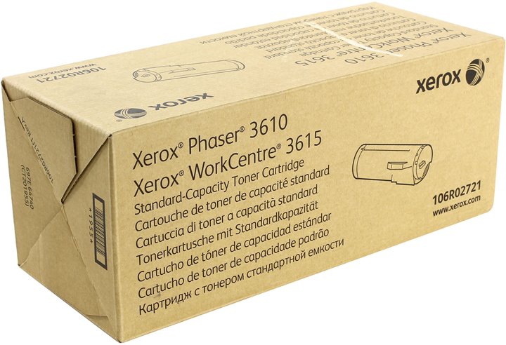 Картридж Xerox 106R02721 оригинальный чёрный для принтеров Xerox Phaser 3610 | Xerox WorkCentre 3615