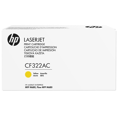 Картридж HP CF322AC оригинальный желтый для принтеров HP Laserjet Enterprise MFP M680 | HP Laserjet Enterprise Flow MFP M680