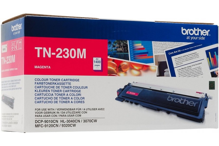 Картридж Brother TN-230M оригинальный красный для принтеров Brother DCP9010CN | Brother HL-3040CN | Brother HL-3070CW | Brother MFC-9120CN | Brother MFC-9320CW