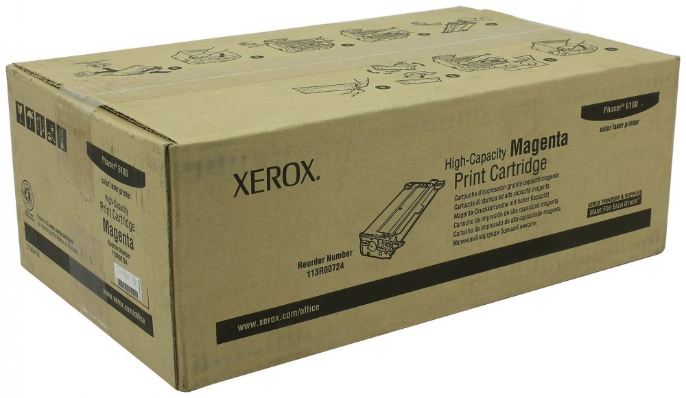 Картридж Xerox 113R00724 оригинальный красный для принтеров Xerox Phaser 6180