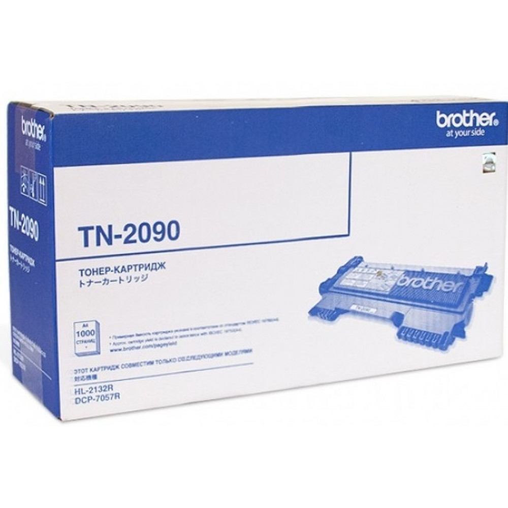 Картридж Brother TN-2090 оригинальный чёрный для принтеров Brother HL-2132R | Brother DCP-7057R