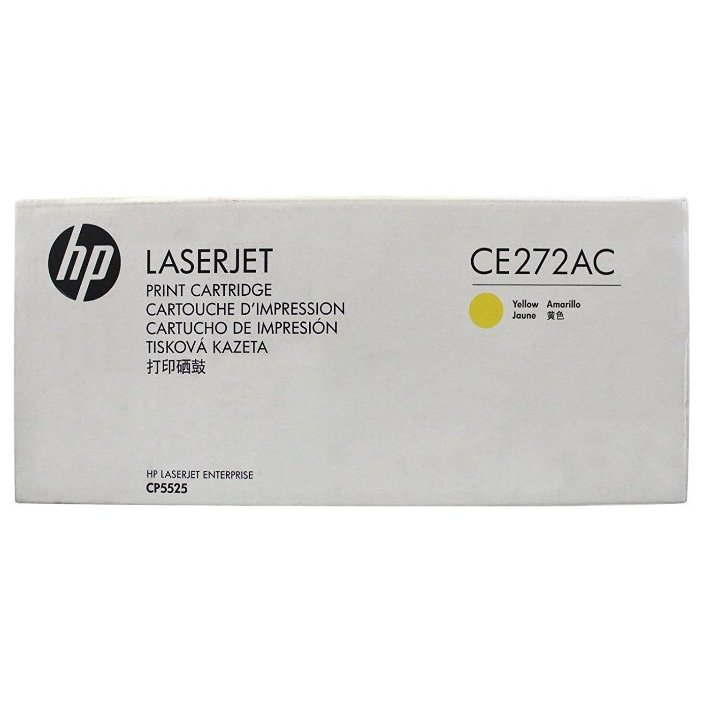 Картридж HP CE272AC оригинальный желтый для принтеров HP LaserJet Enterprise CP5525