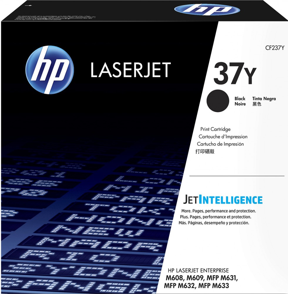 Картридж HP CF237Y 37Y оригинальный чёрный для принтеров HP Laserjet Enterprise M608 | HP Laserjet Enterprise M609 | HP Laserjet Enterprise MFP M631 | HP Laserjet Enterprise MFP M632 | HP Laserjet Enterprise MFP M633