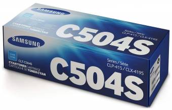 Картридж Samsung CLT-C504S оригинальный голубой