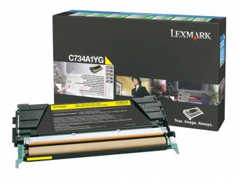 Картридж Lexmark C734A1YG оригинальный желтый для принтеров Lexmark X734DE | Lexmark C734DN | Lexmark C734DTN | Lexmark C734DW | Lexmark C734N | Lexmark X736DE | Lexmark C736DN | Lexmark C736DTN | Lexmark C736N | Lexmark X738DE | Lexmark X738DTE