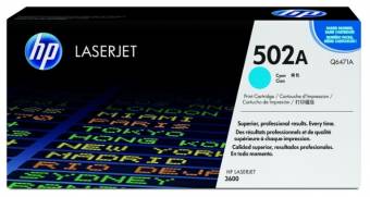 Картридж HP Q6471A 502A оригинальный синий для принтеров HP Laserjet 3600