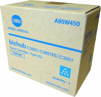 Картридж Konica Minolta A95W450 TNP49C оригинальный синий