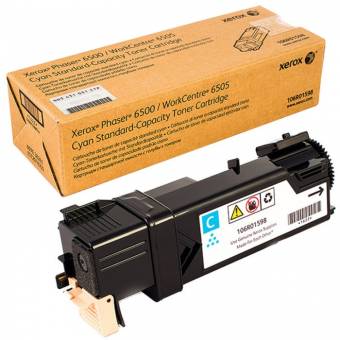 Картридж Xerox 106R01598 оригинальный синий для принтеров Xerox Phaser 6500 | Xerox WorkCentre 6505