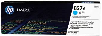 Картридж HP CF301A 827A оригинальный синий для принтеров HP Laserjet Enterprise flow MFP M880