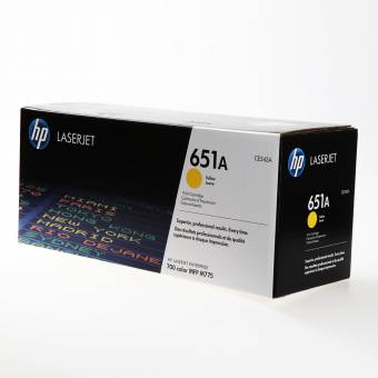 Картридж HP CE342A 651A оригинальный желтый для принтеров HP LaserJet Enterprise 700 color MFP M775
