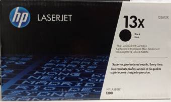 Картридж HP Q2613X 13X оригинальный чёрный для принтеров HP Laserjet  1300