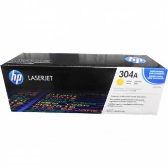 Картридж HP CC532A 304A оригинальный желтый для принтеров HP LASERJET CP2025 | HP LASERJET CM2320 mfp